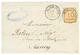 505 ALSACE LORRAINE : 1870 10c Obl. Cachet Provisoire SALZBURG IN LOTHR Sur Lettre Pour NANCY. RARE. Superbe. - Autres & Non Classés