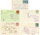 550 BOITES MOBILES : Lot 11 Lettres Avec Cachets SOUHAMPTON/MB Ou LONDON /MB Sur Timbres Français. TB. - Poste Maritime