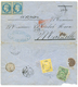 556 1869 FRANCE 20c(n°29)x2 Obl. GC 5079 Sur Enveloppe D' ALEP SYRIE Pour MARSEILLE. Verso, 2 Timbres TURCS Oblitérés. C - Sonstige & Ohne Zuordnung