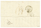 578 "METELINE" : 1853 Cursive METELIN + Taxe 10 + SMYRNE TURQUIE Sur Lettre Pour La FRANCE. RARE. TB. - Autres & Non Classés