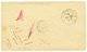 590 SALONIQUE : 1880 25c SAGE Obl. COI POSTALI FRANCESI + ITALIE MARSEILLE Rouge Sur Enveloppe De SALONIQUE. RARE Et Sup - Autres & Non Classés