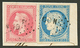 642 TAHITI - COLONIES GENERALES 20c CERES + 80c EMPIRE TB Margés Obl. OCN Sur Fragment. RARE. TTB. - Andere & Zonder Classificatie