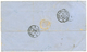 691 GUADELOUPE : 1866 AIGLE 10c + 20c+ 40c Obl. Cachet à Date (rare) GUADELOUPE POINTE-A-PITRE GUADELOUPE Sur Lettre Pou - Altri & Non Classificati