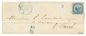 708 REUNION : 1868 20c AIGLE TB Margé + REUNION ST DENIS Sur Lettre Avec Texte Pour ST PAUL (cachet Bleu Au Verso). Sign - Altri & Non Classificati