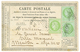 724 1876 5c CERES(x3) Obl. GC 5005 + T.17 ALGER Sur CARTE PRECURSEUR Pour MENTON. TB. - Autres & Non Classés