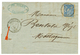 726 1878 15c Sage Léger Pli Obl. Cachet Perlé SAINT-AIME ORAN Sur Lettre Avec Texte Daté "DJIDIANA" Pour MOSTAGANEM. RAR - Autres & Non Classés