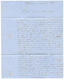 728 "PRECURSEUR - WHYDAH Via LAGOS" : 1862 GB/1F60 + Cachet Anglais LAGOS En Bleu Sur Lettre Avec Texte Daté "WHYDAH" Po - Autres & Non Classés