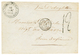 766 1856 Cachet Rare MORNE-A-L'EAU GUADELOUPE + Taxe 12 Sur Lettre Pour La FRANCE. RARETE. TTB. - Autres & Non Classés