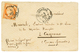 786 1877 FRANCE 40c SIEGE(n°38) Obl. CHERBOURG Sur Enveloppe Pour CAYENNE (GUYANE). RARE. Superbe. - Autres & Non Classés