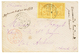 857 1881 Superbe Paire CG 25c SAGE Obl. NLLE CALEDONIE NOUMEA Sur Enveloppe Pour La FRANCE. TTB. - Autres & Non Classés