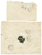 907 ST PIERRE ET MIQUELON : 1863/65 Lot De 2 Lettres Dont 80c AIGLE Pour GRANVILLE. B/TB. - Sonstige & Ohne Zuordnung