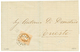 929 1874 15 SOLDI Canc. ALEXANDRIEN On Entire Letter To TRIESTE. Signed GOLLER. Vvf. - Oostenrijkse Levant