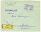 954 "JANINA" : 1907 1P(x2) Canc. JANINA On REGISTERED Envelope To GERMANY. Vvf. - Levante-Marken