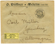 961 "METELINO" : 1906 20p Block Of 4 Canc. METELINO On Reverse Of REGISTERED Envelope To GERMANY. Vf. - Levante-Marken