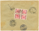 961 "METELINO" : 1906 20p Block Of 4 Canc. METELINO On Reverse Of REGISTERED Envelope To GERMANY. Vf. - Oriente Austriaco