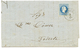 967 "PREVESA" : 1884 10 Soldi Canc. PREVESA On Entire Letter To TRIESTE. Signed FERCHENBAUER. Vvf. - Levant Autrichien