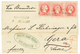 974 1874 5 Soldi(x3) Canc. SALONICH On Cover To GERMANY. Signed PFENNINGER. Superb. - Eastern Austria