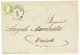 975 1877 3 Soldi(n°2I) Canc. SALONICCO On Cover To TRIESTE. Rare Printed-matter Rate. Superb. - Levante-Marken
