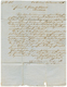 1024 British P.O - VENEZUELA : 1871 CIUDAD BOLIVAR PAID In Red + "8d" Tax Marking On Entire Letter To FRANCE. Vf. - Sonstige & Ohne Zuordnung
