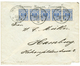 1041 ZANZIBAR : 1892 GERMANY 20pf Strip Of 5 Canc. DEUTSCHE SEEPOST On Envelope(fault) From ZANZIBAR To HAMBURG. Verso,  - Sonstige & Ohne Zuordnung