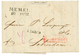 1042 1838 MEMEL + Boxed FRANCOTOUT In Red On Entire Letter From LIBAU (RUSSIA) To HOLLAND. Vf - Sonstige & Ohne Zuordnung