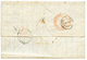 1044 NUEVA MEHLEM (URUGUAY): 1861 SEEBRIEF PER ENGLAND UND AACHEN In Red (verso) On Entire Letter From "NUEVA MEHLEM" Vi - Autres & Non Classés