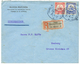 1068 RAILWAYS : 1911 7 1/2h + 15h Canc. USAMBARA / BAHNHOF/ ZUG 2 On REGISTERED Envelope (REGISTERED Label TANGA) To HAM - Chine (bureaux)