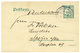 1070 1911 P./Stat 4h Canc. USUMBARA BAHNPOST ZUG N°2 To GERMANY. Vf. - Deutsche Post In China