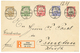 1106 "LITSUN" : 1908 1c+ 2c+ 4c+ 10c+ 20c Canc. LITSUN KIAUTSCHOU On REGISTERED Envelope To TSINGTAU. Vvf. - Kiauchau