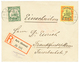 1123 1909 5pf + 25pf Canc. APIA On REGISTERED Cover To GERMANY. Vvf. - Samoa