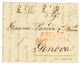 1166 1818 "£ 1.18" Tax Marking On Entire Letter From GIBRALTAR To GENOVA. Vvf. - Non Classés