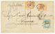 1182 1871 ITALY POSTAGE DUES 1L + 30c+ 40c Canc. GENOVA On Cover From MONTEVIDEO ( URUGUAY ). Vvf. - Non Classés