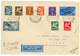 1186 G.N.R : 1944 5c To 2L Overprint G.N.R On REGISTERED AIRMAIL Envelope From TORINO. Vvf. - Unclassified