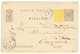 1191 1880 P./Stat 5c Black + 5c Yellow Canc. ESTELBRUCK To CREUZNACH(GERMANY). Signed GOEBEL. Vvf. - Autres & Non Classés