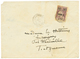 1204 PORTUGUESE GUINEA : 1933 1$40e On 2e Canc. By French Cachet ZIGUINCHOR SENEGAL On Commercial Envelope To FRANCE. Ve - Other & Unclassified