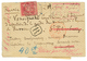 1222 1892 Tax Label On Reverse Of REGISTERED Cover From FRANCE To ST PETERSBURG (RUSSIA). Vf. - Autres & Non Classés