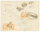 1228 SPAIN - REGISTERED : 10c(x2) + CERTIFICADO + Tax Marking On Envelope To FRANCE. Possibly Stamps Missing. Sold As Is - Autres & Non Classés