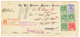 1274 1913 Rare Mixed Issue Franking On REGISTERED Envelope From OCEAN ISLAND To USA. Vvf. - Other & Unclassified