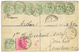 1281 "ELMINA" : 1895 1/2d X8 ( 1 Copy With Fault) + 1d Canc. ELMINA On REGISTERED-LETTER(2d) To LONDON. Vf. - Goudkust (...-1957)