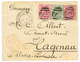 1283 1896 1/2d + 1d(x2) Canc. Killer 556 + Large Cachet CAPE COAST On Cover To HAGENAU(ALSACE). Vvf. - Gold Coast (...-1957)