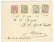 1290 1902 10 SHILLING (sg N°47 = 160 Pounds For Stamp Only) + 1 SHILLING(n°44) + 2 SHILLING(n°45) + 2d Canc. ACCRA On Lo - Goldküste (...-1957)