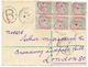 1291 1902 1/2d Block Of 6 Canc. ACCRA On REGISTERED Envelope To ENGLAND. Superb. - Goudkust (...-1957)