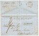 1310 MALAYA : 1851 Boxed Cachet BEARING + Tax Marking On Entire Letter From PENANG To SCOTLAND. Vvf. - Autres & Non Classés