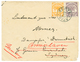 1321 SAMOA - DAVIS POST : 1895 1/2p + 2d Canc. APIA SAMOA On Envelope To "DAMPFER DARMSTADT" C/o German CONSULATE SYDNEY - Other & Unclassified