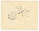 1321 SAMOA - DAVIS POST : 1895 1/2p + 2d Canc. APIA SAMOA On Envelope To "DAMPFER DARMSTADT" C/o German CONSULATE SYDNEY - Other & Unclassified