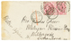 1335 "WILBERFORCE - SIERRA LEONE" : 1874 GB 3d(x2) Canc. 74 + BIRKENHEAD + "1d" Red Tax Marking On Envelope To "WESLEIJA - Sierra Leone (...-1960)