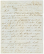 1341 SINGAPORE Via GIBRALTAR To SPAIN : 1853 "10" Tax Marking + British Cds ALEXANDRIA On Entire Letter From SINGAPORE , - Singapore (...-1959)