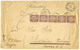 1359 1901 CHINA 1/2c(x5) + SHANGHAI DEUTSCHE POST On Envelope(fault) To GERMANY. Verso, Rare Negativ Cachet KAISERL. DEU - Autres & Non Classés
