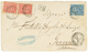 1379 1873 20p Blue + 1P(x2) Canc. POSTE KHEDEUVE EGIZIANE CAIRO On Envelope To ITALY. Vvf. - Autres & Non Classés