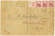 1396 1888 2c(x3) +24c On REGISTERED Envelope From MOROVIA To HAMBURG. Very Rare Franking. Vvf. - Liberia